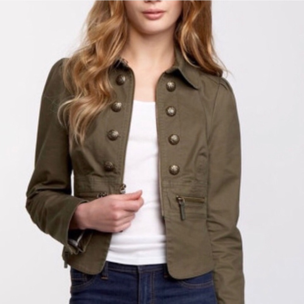 Juicy Couture Olive Green Skyler Military Jacket